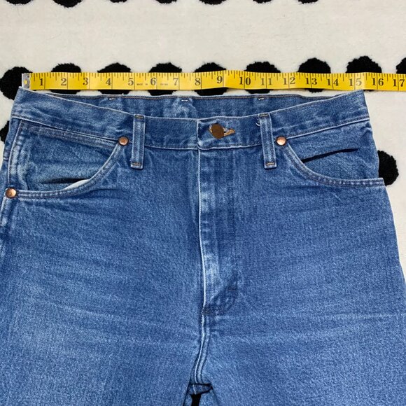 Vintage Wrangler 936PWD Cowboy Cut Faded Denim Straight Leg Bootcut Jeans - Picture 7 of 12